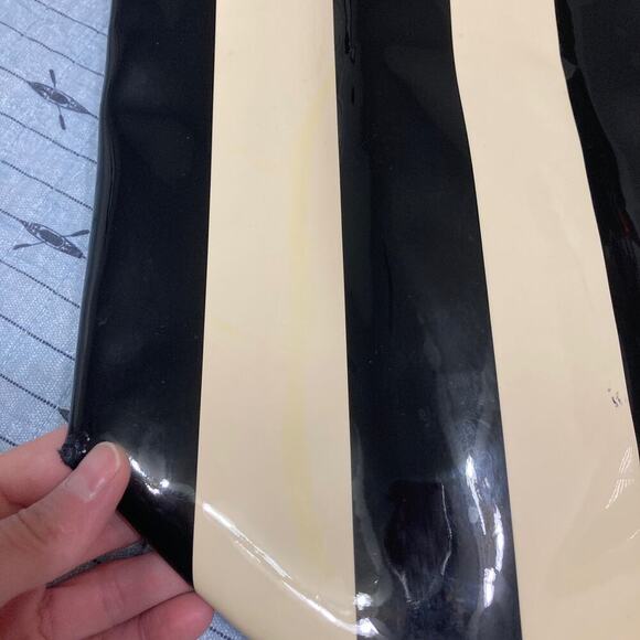 Kate Spade black and cream striped large tote (ASIS) - Picture 16 of 16